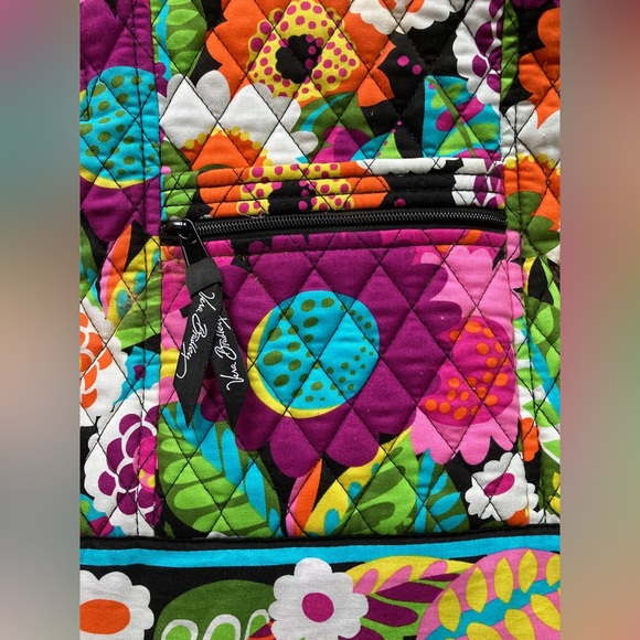 Vera Bradley Laura VaVa Bloom, Tote, Shoulder Bag, Pink, Bonus Water Bottle, NWT - Picture 5 of 12